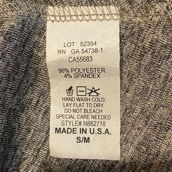 Textured Silver Grey Metallic Mini Dress / Tunic Top Bell Sleeves NWT S - Picture 8 of 9